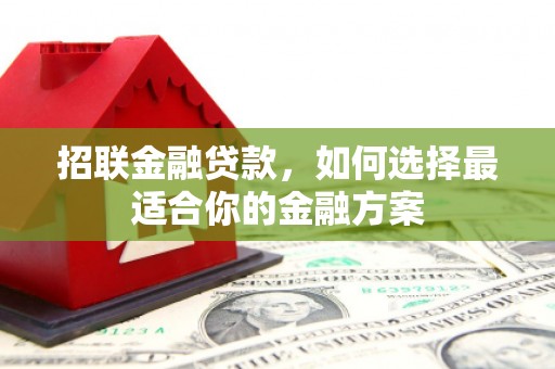 青浦招联金融贷款，如何选择最适合你的金融方案