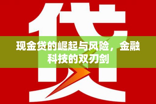 青浦现金贷的崛起与风险，金融科技的双刃剑