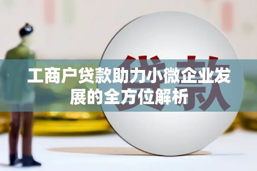 青浦工商户贷款助力小微企业发展的全方位解析