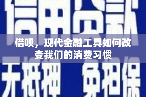 青浦借呗，现代金融工具如何改变我们的消费习惯