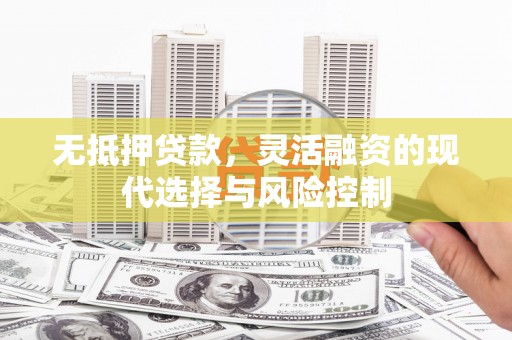 青浦无抵押贷款，灵活融资的现代选择与风险控制