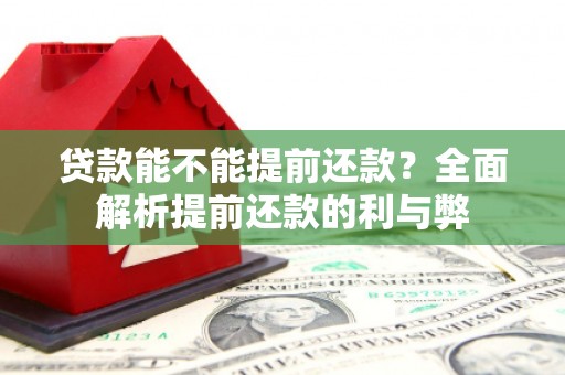 青浦贷款能不能提前还款？全面解析提前还款的利与弊