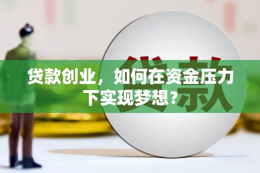 青浦贷款创业，如何在资金压力下实现梦想？