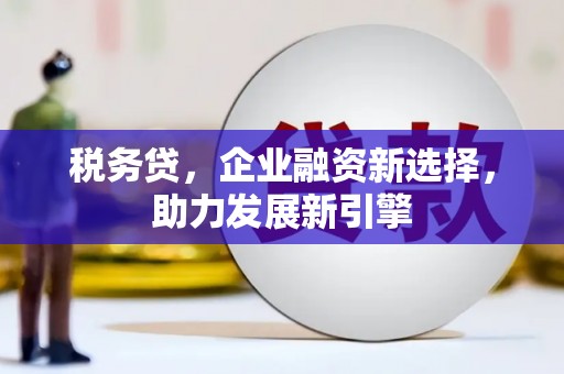 青浦税务贷，企业融资新选择，助力发展新引擎
