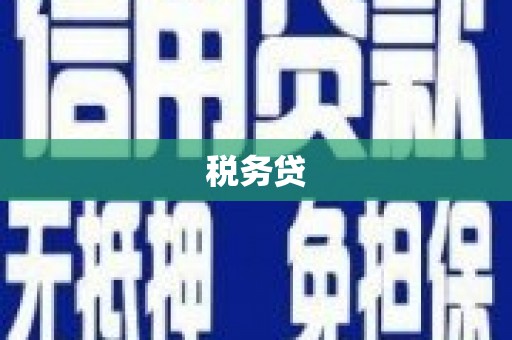青浦税务贷