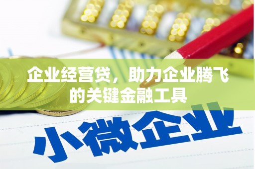 青浦企业经营贷，助力企业腾飞的关键金融工具
