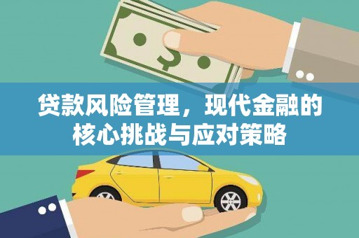 青浦贷款风险管理，现代金融的核心挑战与应对策略