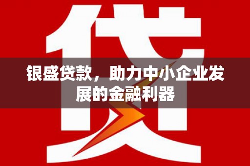 青浦银盛贷款，助力中小企业发展的金融利器