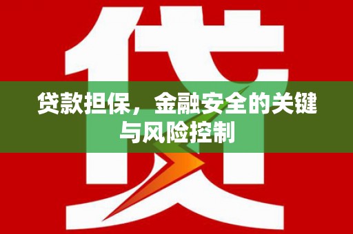青浦贷款担保，金融安全的关键与风险控制